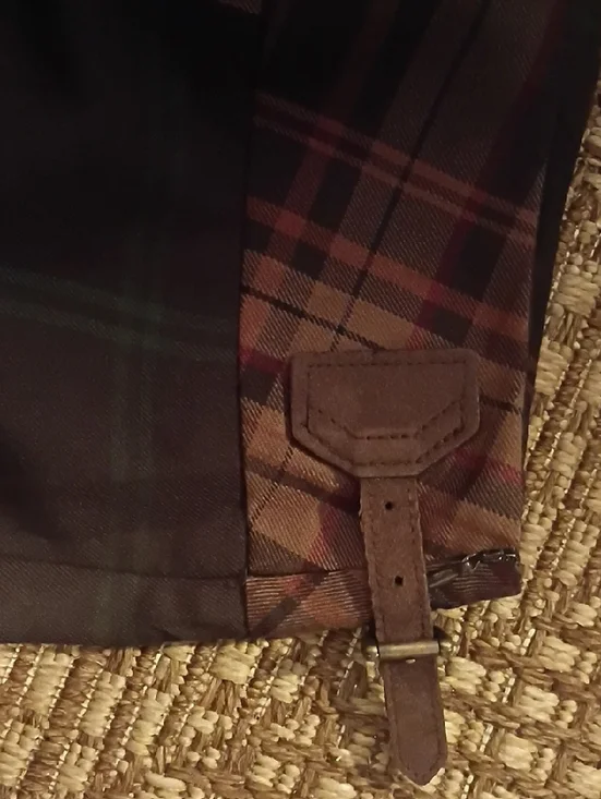 Catos 22W Plaid Skirt in Brown and Black NWT - Picture 2 of 5